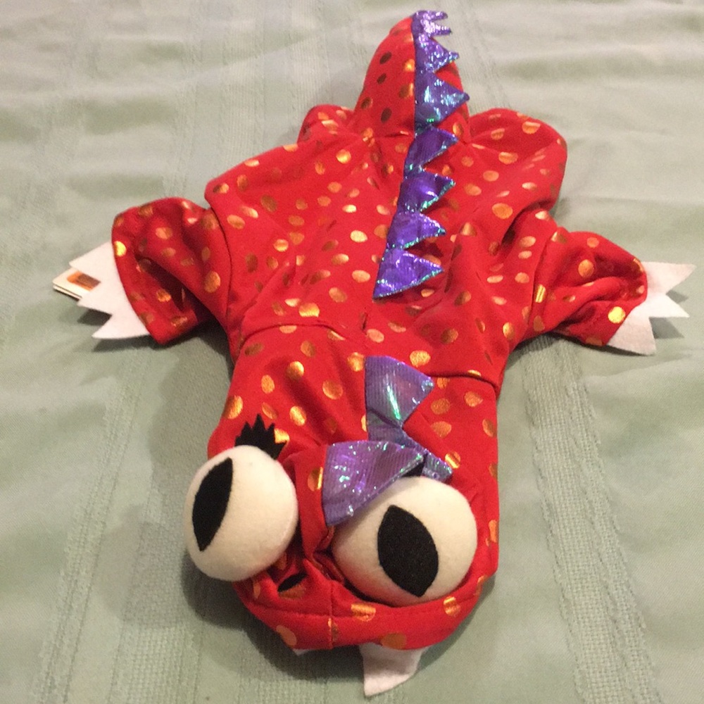 Martha Stewart Pets Red Dragon Dog Costume NEW SzS